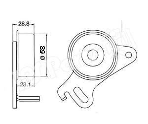 IPS PARTS itb6500 -  Устройство для натяжения ремня, ремень ГРМ